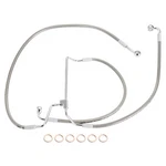 +6" Extended Steel Braided Front Brake Line For 2014-UP Harley Touring No Abs. Fixed Price $79.99.