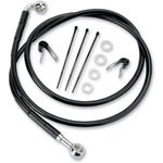 Drag Specialties +2" Brake Line Front Black Vinyl Fxdwg 93-05 1741-2581. Fixed Price $61.03.