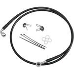 Drag Specialties 660324-6BLK Extended Stainless Steel Front Brake Line Kit,. Fixed Price $74.95.