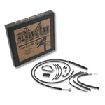 Burly Brand Black Vinyl Jail Cable Kit For 14" Handlebars B30-1253. Fixed Price $420.38.