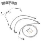 76.7 Stainless Chrome Brake Line Kit For Harley Touring Road King Glide Abs. Fixed Price $64.79.