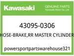 Kawasaki Oem Part 43095-0306 Hose-brake,rr Master Cylinder. Fixed Price $16.18.
