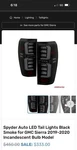 Spyder Fits Gmc Sierra 19-20 Incandescent Bulb Model Only Led Tail Lights Black. Fixed Price $374.99.