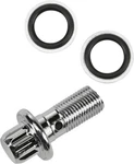 Harddrive 7/16 Banjo Bolt W/ Washers Chrome 12-PT OE#41739-84. Fixed Price $13.95.
