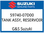 Suzuki Oem Part 59740-07D00 Tank Assy, Reservoir. Fixed Price $74.61.