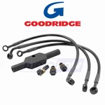 Goodridge HD0050-1FPBK/BK Ebony 2 Front Brake Kit For Lines Cf. Fixed Price $79.80.