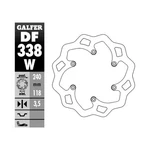 Galfer Standard Wave Brake Rotor - Rear DF338W. Fixed Price $108.75.