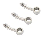 Pack 35 Degree Chrome AN3 Banjo Brake Line Fitting Size #3 Fits 10MM 3/8" Bolt. Fixed Price $26.95.