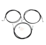 Choppers '15-20 Touring Black Braided Brake Line Kit 18"-20" Bars LA-8052B19B. Fixed Price $90.00.