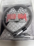 Mid Usa Braided Brake Line Hose Clear Coat 14" Bss 49687. Fixed Price $18.00.