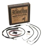 Burly Brand Extended Black Control Cable Kit For 13" Bagger Bars B30-1236. Fixed Price $250.00.