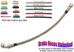 32 Inch, Dot Stainless Hose, -3AN Jic Straight Female To 3/8", 45 Degree Banjo. Fixed Price $32.40.