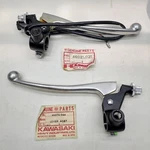 Kawasaki KE100 KE125 KE175 KL250 KH250 Lever Assy Front Brake Rh + Clutch Lh Nos. Fixed Price $139.32.