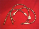 Harley Sportster 78-81 ,3 Braided Front Brake Lines Models With Twin Disc. Fixed Price $126.99.