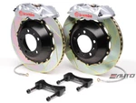 Brembo Rear Gt Brake Bbk 4PISTON Caliper Silver 345X28 Slot Bmw E46 M3 01-06. Fixed Price $4095.00.