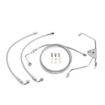 76.7 Stainless Extreme Response Chrome Brake Line Kit For Harley Touring Abs. Fixed Price $64.79.