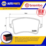 Brake Pads Set Rear P85100 Brembo 8K0698451D 8K0698451E 8K0698451G New. Fixed Price $60.58.