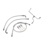 Fit Harley Touring 14-23 Non-abs Chrome Brake Line Kit For 16"-18" Handlebar. Fixed Price $89.99.
