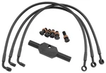 Goodridge Ebony 2 3-LINE Brake Kit Abs +4" Front Harley Davidson Dyna. Fixed Price $204.70.
