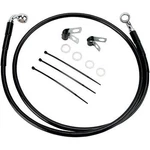 Drag Specialties 1741-2569 Extended Length Black Vinyl Brake Line Kit +2". Fixed Price $61.15.