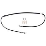 Tusk Front Steel Braided Brake Line Black For Kawasaki KX450 Suzuki RMZ450. Fixed Price $50.70.
