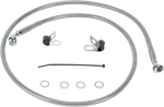 Drag Specialties Brake Line Front Upper S/s Braided W/chrome Fittings 1741-0874. Fixed Price $57.07.