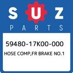 59480-17K00-000 Suzuki Hose Comp,fr Brake NO.1 5948017K00000, New Genuine Oem Pa. Fixed Price $103.42.