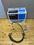 Drag Specialties +4" Brake Line Front Black Vinyl 14-16FLHT 1741-3978 New. Fixed Price $90.00.