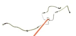00 Harley Cvo Road Glide Front Brake Hose Line Steel Braided. Fixed Price $34.95.