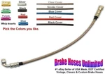 20 Inch, Dot Stainless Hose, -3AN Jic Straight Female To 7/16" 90 Degree Banjo. Fixed Price $24.00.