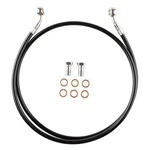 Front Motorcycle Steel Braided Brake Line Standard Length Black Compatible. Fixed Price $64.35.