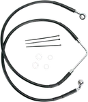 Drag Specialties Brake Line Front (upper) Black Braided Chrome Steel 1741-2574. Fixed Price $77.99.