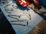 Harley Flh Dyna Xl Dual Disc Front End Brake Line Setup X4 Fxrt EP10342. Fixed Price $170.00.