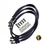 3X Steel Braided Front Brake Line Kit For Honda Goldwing GL1000 (1975-1978). Fixed Price $39.99.