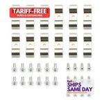 Keep It Clean KICLC2500, Set Of 12 Natural Stainless 1/2IN Steel Doubl. Fixed Price $63.55.