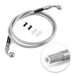 Extended Length Hydraulic Front Brake Line Kit Non-abs Compatible 50" Chrome. Fixed Price $78.13.