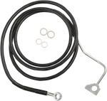 Drag 74 1/2 +6" Extended Black Upper Brake Line Harley Touring 14+ Abs. Fixed Price $85.00.