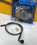11-14 Harley Softail & Dyna Abs Front Black Pearl Braided Brake Line Kit 28". Fixed Price $39.95.