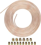 25 Ft. 3/16 Od Copper Nickel Brake Line Tubing Coil And Fitting Kit, Of. Fixed Price $18.86.