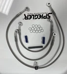 + 6" Extended Cross Country Brake Kit Stainless Steel 3 Lines 2010-2017. Fixed Price $157.00.