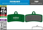Galfer Pro FD426G1554T Semi Metal Brake Pads Green Shimano Tektro Trp. Fixed Price $32.49.