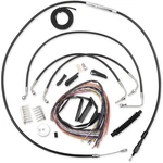 Black Vinyl Braided Cable/brake Line Kit For 12"-14" Ape Hangers LA-8011KT2-13B. Fixed Price $176.07.