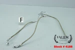 2003 Harley Road King Cvo Front Brake Hose Line Kit Chrome Braided #4188. Fixed Price $39.99.
