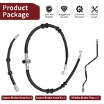 Front Upper Lower Brake Hose Line A+b & Pipe Kit 2001-05 For Honda Sportrax 250. Fixed Price $36.99.