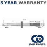 Brake Hose Rear Cpo Fits Audi A6 1994-2011 4F0611775. Fixed Price $23.83.