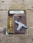 Nos New Russell # 3 Chrome Three Way Male Tee Line Connector 4298C Free Ship. Fixed Price $9.85.