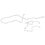 1995-1996 Cadillac Fleetwood Sedan Mid Chassis Brake Line Set Stainless Steel 3P. Fixed Price $97.00.