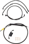 La Choppers Midnight Braided Handlebar Brake Line Kit 18-20 Ape Hangers. Fixed Price $155.36.