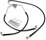 Drag Specialties Brake Line Front Black +10" Vinyl Braided Chrome 1741-2513. Fixed Price $122.80.