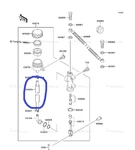 Rear Brake Master Cylinder Reservoir Hose Kawasaki Oem 1999-2001. Fixed Price $30.00.